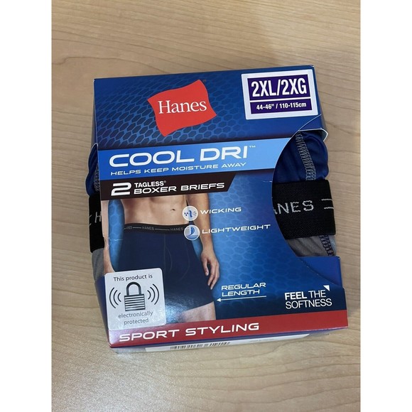 Hanes Boxer Briefs 2XL 2 Pack - Picture 1 of 6